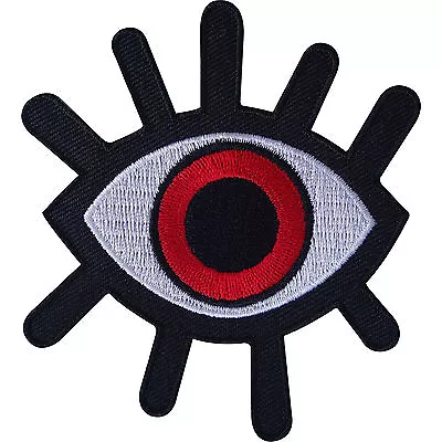 Buy Evil Eye Patch Iron On / Sew On Clothes Biker Motorbike Motorcycle Monster Badge • 2.79£