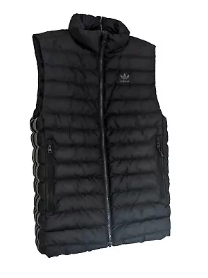 Buy Adidas Gilet Mens XS  Black Originals Bodywarmer Vest Insulated Padded Puffer • 5£