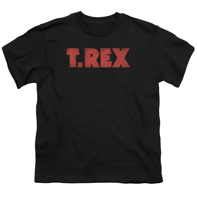Buy T Rex Logo Kids Youth T Shirt Licensed Music Rock Band Tee Black • 13.81£