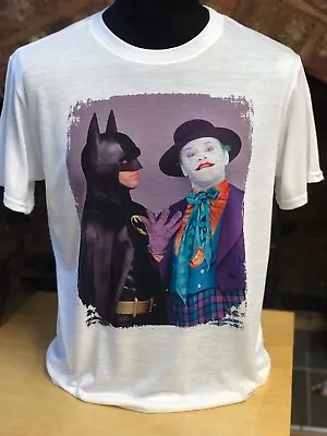 Buy Batman And The Joker T-Shirt - Mens & Women's Sizes S-XXL - Michael Keaton 80s • 15.99£