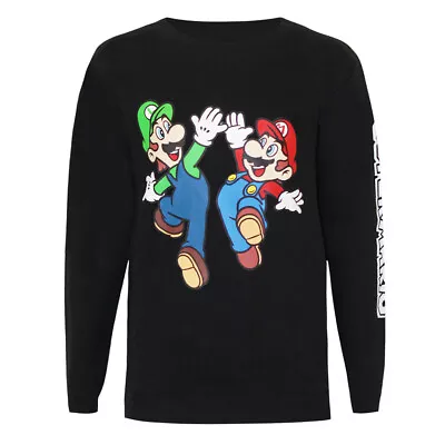 Buy Super Mario Boys Luigi Sweatshirt NS6174 • 19.61£