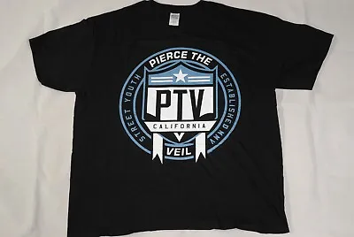 Buy Pierce The Veil Street Youth Circle Logo T Shirt New Official Band Group Rare • 12.99£
