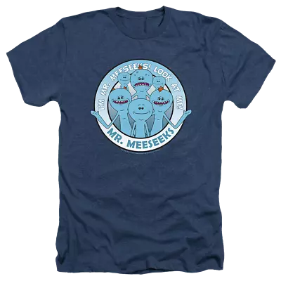 Buy Rick And Morty Mr Meeseeks - Men's Heather T-Shirt • 25.58£