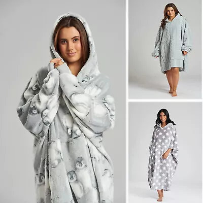 Buy Oversized Hoodie Blanket, Light Soft Wearable Cosy Throw, Snuggle Hoodies Poncho • 20.99£