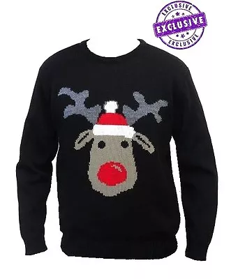 Buy Mens Ladies Christmas Xmas Jumper Sweater Novelty Jumpers Ugly Santa Reindeer • 14.39£