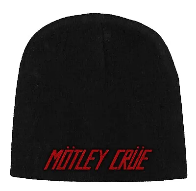 Buy Motley Crue Shout At The Devil Logo Beanie Hat Official Metal Rock Band Merch • 18.73£