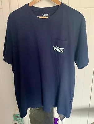 Buy Vans T Shirt Blue Xl • 7£