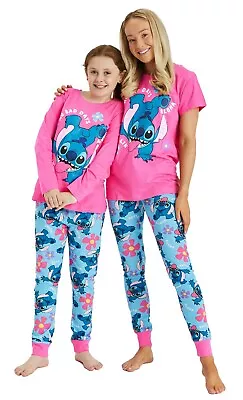 Buy Girls Ladies Disney Personalised Lilo & Stitch Family Matching PJs Mothers Day • 17.99£