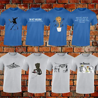 Buy Mens Funny T Shirts Joke Comedy Designs Rude Gift Idea Dad Banksy Top Present • 7.99£
