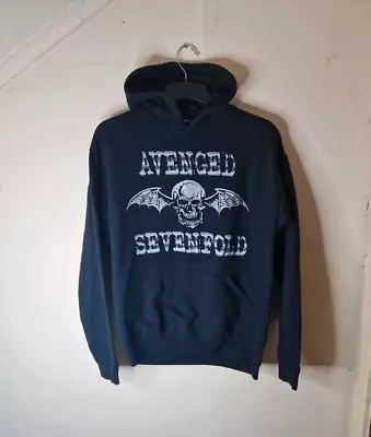 Buy Avenged Sevenfold Sweatshirt Vintage Hoodie Black Heavy Metal Mens Size LARGE • 27.99£