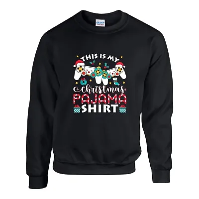 Buy This Is My Christmas Pajama Shirt Gamer Jumper, Xmas Gift Sweatshirt Unisex Top • 19.99£