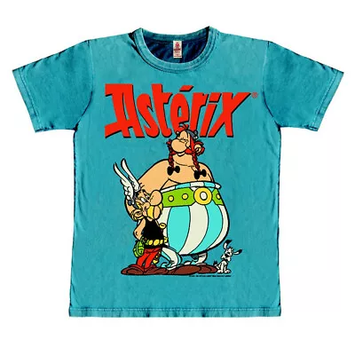 Buy T-shirt 100% Cotton Logoshirt® Asterix And Obélix (Blue) • 28.20£