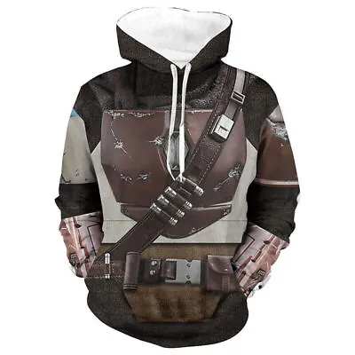 Buy Star Wars The Mandalorian Cosplay Hoodie Jacket Sweatshirt Pullover Gift • 15.63£