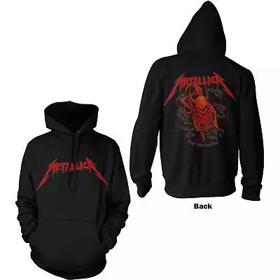 Buy Metallica Unisex Pullover Hoodie: Skull Screaming Red (Back Print) OFFICIAL NEW  • 64.93£