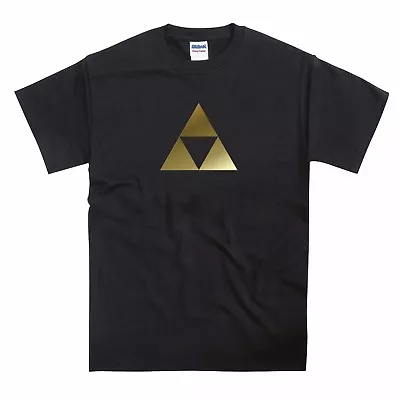 Buy Gold Triforce Triangles Pyramid Symbol T-shirt  • 12.95£