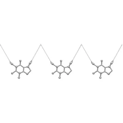 Buy 3 Pack Alloy Chemical Necklace Miss Organic Chemistry Jewelry • 10.59£