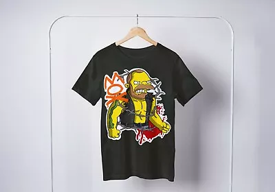Buy The Simpsons Wrestling T-Shirt Jon Moxley Snake Dean Ambrose WWE AEW WWF • 19.99£