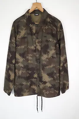 Buy Vans Camouflage Canvas Jacket Mens Snap Up Camo Medium  • 24.99£