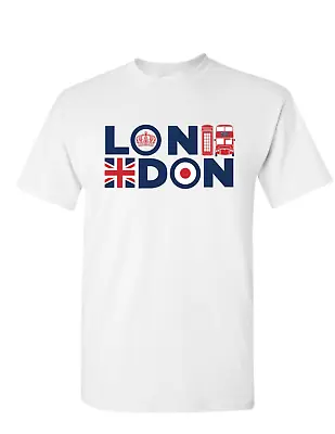 Buy London England Bus Unisex -Funny Souvenir T-shirt Quality Printed Design -451 • 5.99£