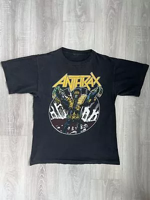 Buy Vintage Anthrax T Shirt 1987s Among The Living World Tour Phase 2 Double-Side • 138.60£