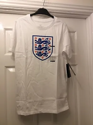 Buy Junior Nike England Top Boys /Kids Football T Shirt White Cotton12/13 Years Old • 9.95£
