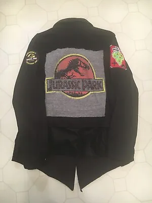 Buy Upcycled Jurassic Park Emergency Response Unit Patch Jacket Women’s Size Large • 62.73£