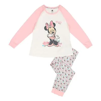 Buy Disney Women's Minnie Mouse Pyjamas Cotton Nightwear Ladies' 2 Piece Set - M • 15£