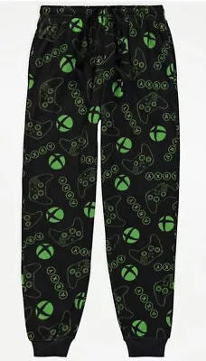 Buy XBOX FLEECE Lounge Pants Mens Black Game Console Pyjamas Trouser Bottoms Pjs • 19.99£