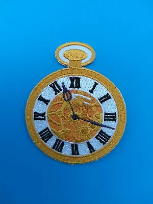 Buy Alice In Wonderland White Rabbit's Fob Watch Patch Iron On Sew Pocket Stop Old • 4.25£