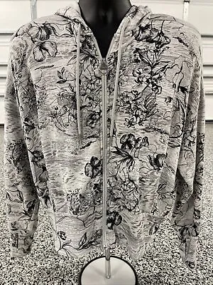 Buy Athleta Balance Sweatshirt Hoodie Eden Floral Printed Full-Zip Women’s Sz M Gray • 27.96£