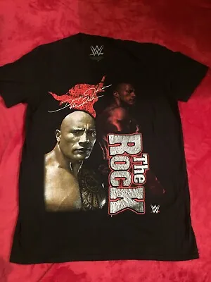 Buy Wwe Wrestling Size Mediume Mens The ROCK Tshirt Top Perfect Condition Sport Gym • 10£