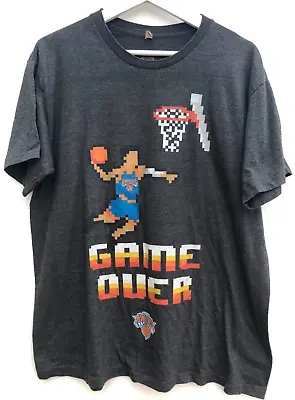 Buy NEW YORK KNICKS T Shirt Grey Game Over Sportscrate Basketball Men's Large L • 14.95£