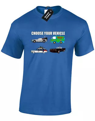 Buy Choose Your Vehicle Mens T Shirt Funny Bat Scooby Man Cool • 7.99£
