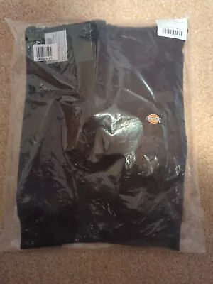 Buy Dickies Hoodie UK: X Small Oakport Cropped Sweatshirt Black Jumper With Tags  • 25£