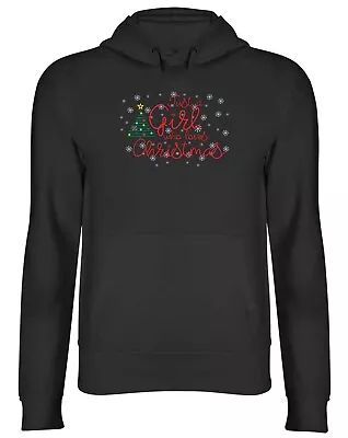 Buy Just A Who Girl Loves Christmas Xmas Mens Womens Hooded Top Hoodie Gift • 17.99£