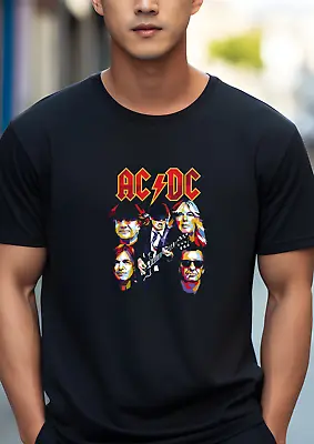 Buy AC/DC T-Shirt Rock Heavy Metal Mens Womens Unisex Black Size S M L XL XXL New • 12.99£