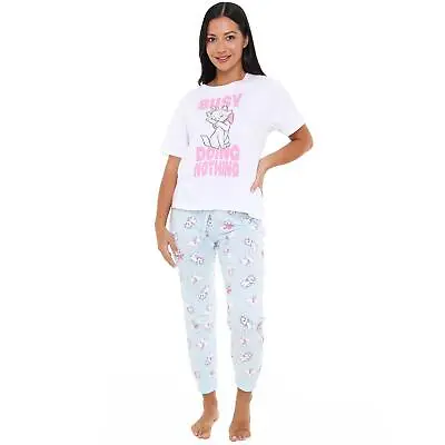 Buy Disney Ladies Pyjamas Aristocats Marie Busy Doing Nothing PJs Official • 24.99£