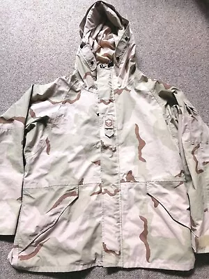 Buy US Army Desert Camo Cold Weather Parka ECWS Size XL Regular Official P2p 28  • 19£