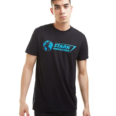 Buy Marvel Mens Stark Industries Logo T-shirt Black S-2XL Iron Man Official • 13.99£