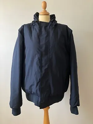 Buy Dickies Mens Jacket / Coat L Dark Blue Bomber Hood Winter • 35£