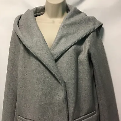 Buy NEW NEXT Size 14 Grey Hooded Coating Long Jacket Warm Winter Going Out Casual • 31.99£