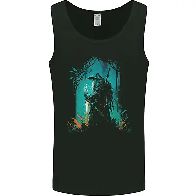 Buy A Wizard In A Fantasy Forest Warlock Mens Vest Tank Top • 9.99£