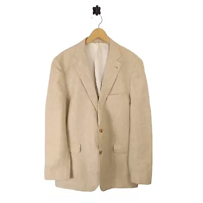 Buy Mens Moss 1851 Linen Blazer Jacket Large UK 44R Jacket Slim Fit  • 59.95£