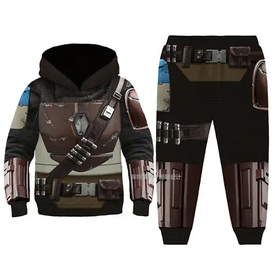 Buy Kid's Boba Fett 3D Print Hoodie Pants Pullover Sweatshirt Casual Coat Jacket • 21.08£