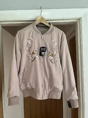 Buy BNWT Reversible Pink Bomber Jacket Size 10  • 7.99£