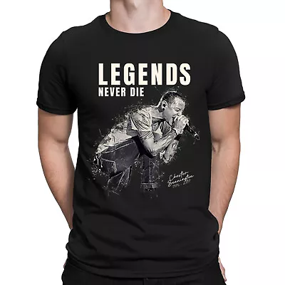 Buy Chester Bennington Legends Never Die Rock Music Singer Retro Mens T-Shirts #6GV • 9.99£