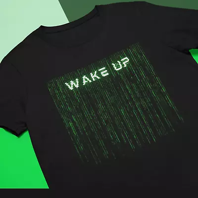 Buy Matrix-Inspired  Wake Up  Unisex Softstyle T-Shirt • 22.99£