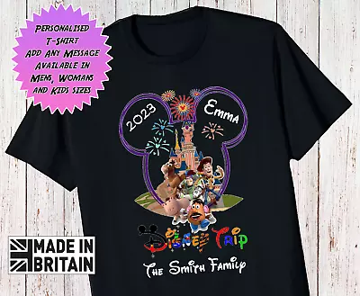 Buy Personalised Toy Story Disneyland Paris Disney World Matching Family T Shirt V5 • 12.70£