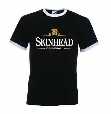 Buy Skinhead Original Logo Northern Soul Men's Contrast Contrast Ringer T-Shirt • 12.95£