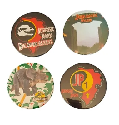 Buy 4x Vintage 1993 Jurassic Park Pins Badges Brooch Merch Movie Dinosaur Film Set  • 18.97£